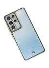BFS  Samsung Galaxy S21 Ultra Kılıf Liva Lens Silikon - Yeşil