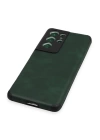 BFS  Samsung Galaxy S21 Ultra Kılıf Loop Deri Silikon - Yeşil