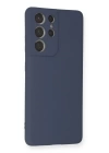 BFS  Samsung Galaxy S21 Ultra Kılıf Nano içi Kadife Silikon - Gri