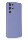 BFS  Samsung Galaxy S21 Ultra Kılıf Nano içi Kadife Silikon - Lila
