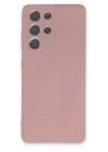 BFS  Samsung Galaxy S21 Ultra Kılıf Nano içi Kadife Silikon - Pudra