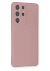 BFS  Samsung Galaxy S21 Ultra Kılıf Nano içi Kadife Silikon - Pudra