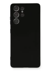 BFS  Samsung Galaxy S21 Ultra Kılıf Nano içi Kadife Silikon - Siyah