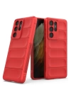 BFS  Samsung Galaxy S21 Ultra Kılıf Optimum Silikon - Kırmızı
