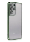 BFS  Samsung Galaxy S21 Ultra Kılıf Razer Lensli Silikon - Yeşil