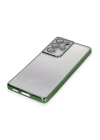 BFS  Samsung Galaxy S21 Ultra Kılıf Razer Lensli Silikon - Yeşil