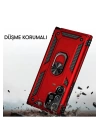 BFS  Samsung Galaxy S21 Ultra Kılıf Sofya Yüzüklü Silikon Kapak - Yeşil
