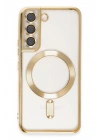 BFS Samsung Galaxy S22 Kılıf Kross Magneticsafe Kapak - Gold