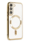 BFS  Samsung Galaxy S22 Kılıf Kross Magneticsafe Kapak - Gold