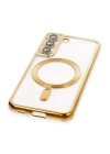 BFS  Samsung Galaxy S22 Kılıf Kross Magneticsafe Kapak - Gold