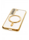 BFS Samsung Galaxy S22 Kılıf Kross Magneticsafe Kapak - Gold
