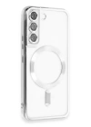 BFS  Samsung Galaxy S22 Kılıf Kross Magneticsafe Kapak - Gümüş