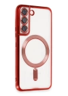 BFS  Samsung Galaxy S22 Kılıf Kross Magneticsafe Kapak - Kırmızı