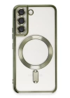 BFS  Samsung Galaxy S22 Kılıf Kross Magneticsafe Kapak - Koyu Yeşil
