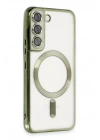 BFS Samsung Galaxy S22 Kılıf Kross Magneticsafe Kapak - Koyu Yeşil