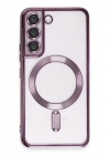 BFS Samsung Galaxy S22 Kılıf Kross Magneticsafe Kapak - Mor