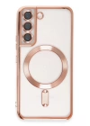 BFS  Samsung Galaxy S22 Kılıf Kross Magneticsafe Kapak - Rose