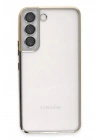 BFS Samsung Galaxy S22 Kılıf Lensli Silikon - Gold