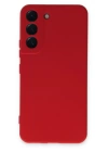 BFS  Samsung Galaxy S22 Kılıf Nano içi Kadife Silikon - Kırmızı