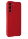 BFS  Samsung Galaxy S22 Kılıf Nano içi Kadife Silikon - Kırmızı