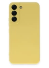 BFS  Samsung Galaxy S22 Kılıf Nano içi Kadife Silikon - Sarı