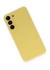 BFS  Samsung Galaxy S22 Kılıf Nano içi Kadife Silikon - Sarı