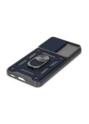 BFS  Samsung Galaxy S22 Kılıf Pars Lens Yüzüklü Silikon - Lacivert