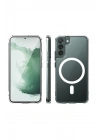 BFS  Samsung Galaxy S22 Plus Kılıf Magneticsafe Şeffaf Silikon - Şeffaf