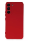 BFS  Samsung Galaxy S22 Plus Kılıf Nano içi Kadife Silikon - Kırmızı