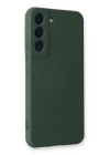 BFS  Samsung Galaxy S22 Plus Kılıf Nano içi Kadife Silikon - Koyu Yeşil