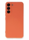BFS  Samsung Galaxy S22 Plus Kılıf Nano içi Kadife Silikon - Turuncu