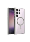 BFS  Samsung Galaxy S22 Ultra Kılıf Kross Magneticsafe Kapak - Gümüş