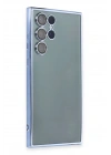 BFS Samsung Galaxy S22 Ultra Kılıf Lensli Silikon - Açık Mavi