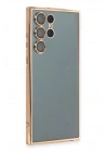 BFS Samsung Galaxy S22 Ultra Kılıf Lensli Silikon - Gold