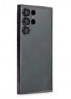 BFS Samsung Galaxy S22 Ultra Kılıf Lensli Silikon - Siyah