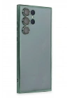 BFS Samsung Galaxy S22 Ultra Kılıf Lensli Silikon - Yeşil