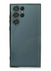 BFS Samsung Galaxy S22 Ultra Kılıf Lensli Silikon - Yeşil