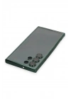 BFS Samsung Galaxy S22 Ultra Kılıf Lensli Silikon - Yeşil