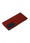 BFS Samsung Galaxy S22 Ultra Kılıf Loop Deri Silikon - Kırmızı