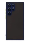 BFS  Samsung Galaxy S22 Ultra Kılıf Montreal Silikon Kapak - Lacivert