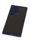 BFS  Samsung Galaxy S22 Ultra Kılıf Montreal Silikon Kapak - Lacivert