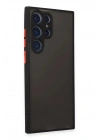 BFS  Samsung Galaxy S22 Ultra Kılıf Montreal Silikon Kapak - Siyah