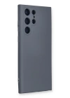 BFS  Samsung Galaxy S22 Ultra Kılıf Nano içi Kadife Silikon - Gri