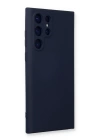 BFS  Samsung Galaxy S22 Ultra Kılıf Nano içi Kadife Silikon - Lacivert