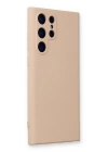 BFS  Samsung Galaxy S22 Ultra Kılıf Nano içi Kadife Silikon - Pudra