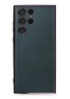 BFS  Samsung Galaxy S22 Ultra Kılıf Razer Lensli Silikon - Mor