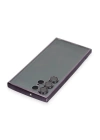 BFS  Samsung Galaxy S22 Ultra Kılıf Razer Lensli Silikon - Mor