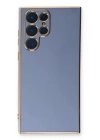 BFS  Samsung Galaxy S22 Ultra Kılıf Volet Silikon - Mavi