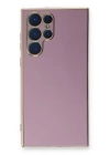 BFS  Samsung Galaxy S22 Ultra Kılıf Volet Silikon - Mor