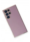 BFS  Samsung Galaxy S22 Ultra Kılıf Volet Silikon - Mor